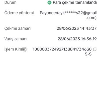 Payoneer Para Çekme İşlemi