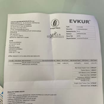 Philips Ev Aletleri Evkur Mağazasında Aldığım Philips Airfryer İle İlgili Şikayetim