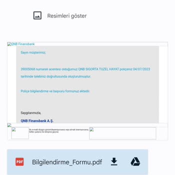 QNB Sigorta QNB Bilgi, Onay Dışı Sigorta Yapılması