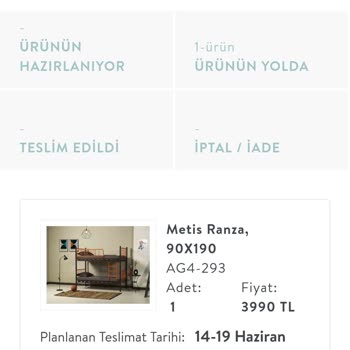 Vivense Ürünüm Halen Gelmedi