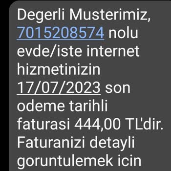 Türk Telekom Aşırı Yüksek Fatura