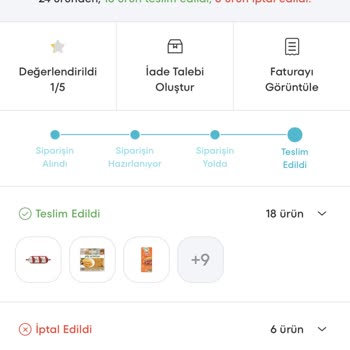 A101 Teslim Olmayan Ürünlerin Teslim Edildi Olarak Gözükmesi