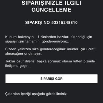 Zara Markası Online Sipariş Mağduriyeti