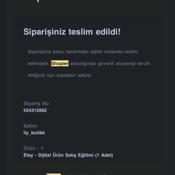 Shopier Instagram'dan Umutlandırıp Sonra Teslim Edilemeyen Ürünler