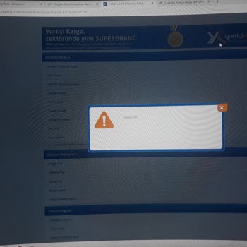 Yurtiçi Kargo Self Servis Hatası