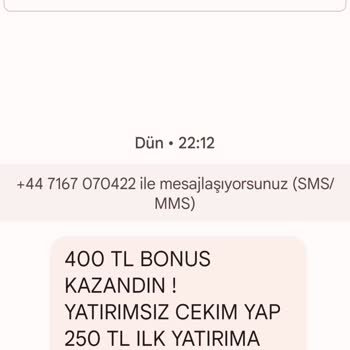 Vodafone Bahis Sitelerinde SMS Geliyor Sürekli