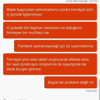 McDonald's Acıbadem Şubesi Aynı Saatte İki Eksi Sipariş