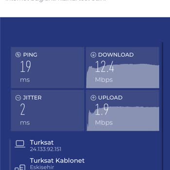 TÜRKSAT Kablo Net İnternet Hızı Düşük