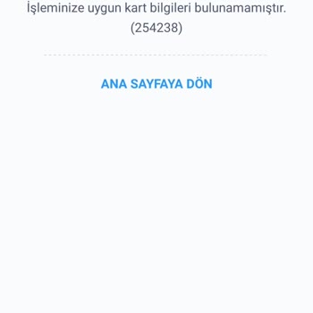 İş Bankası İşleminize Uygun Kart Bilgileri Bulunmamaktadır