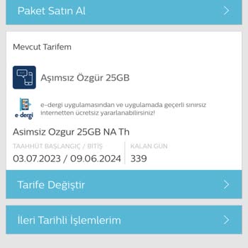 Türk Telekom 'da Seçmediğim Tarifeye Geçiş Yapıldı