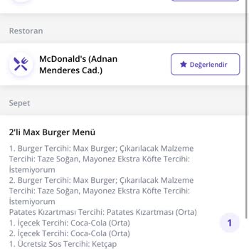 McDonald's 2.30 Saat Beklediğim Sipariş Yanlış Geldi
