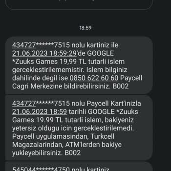 Turkcell Uygulamasından Paket Yükleme Ama Hattıma Gelmemesi