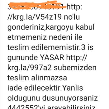 Aras Kargo Kargo Teslimi Yapılmadı Yalan Bilgi Notu