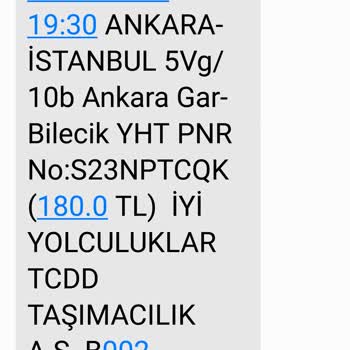 TCDD Yüksek Hızlı Tren Kayıp Sırt Çantası