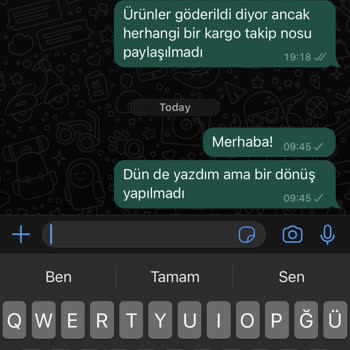Bamost Ürün Kargolanmadı Ve İletişim Kurulamıyor