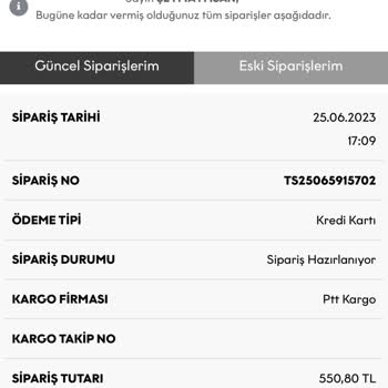 Tofisa Markası Kargo Sorunu