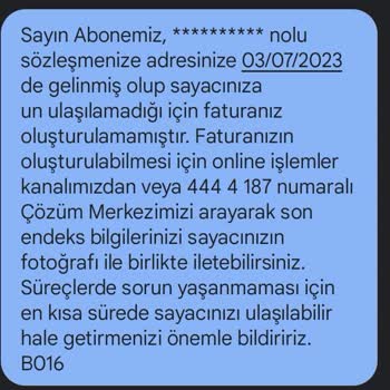 Aksa Gaz Doğalgaz Şirketi Sayacımı Okumuyor