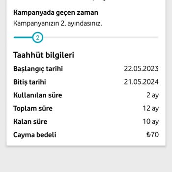 Vodafone Fiyat Artışı Taahhüt Bitmeden