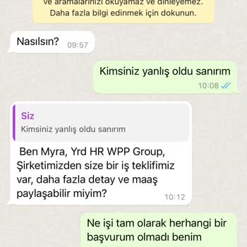 WhatsApp Yabancı Numaradan Gelen Mesaj