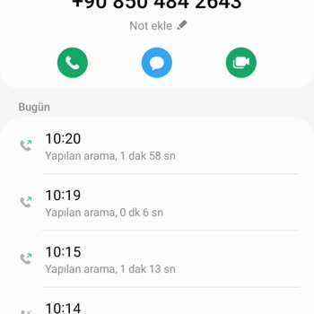 0850 484 26 43 Numarasından Gelen Arama