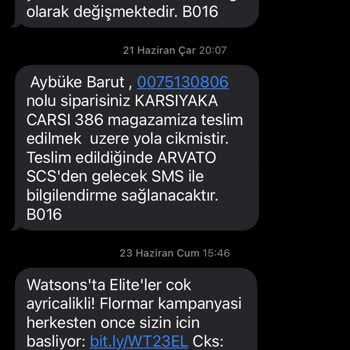 Watsons Onayladığım İadenin Alınmaması