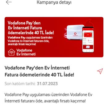 Vodafone Pay İle Yapılan Ev İnterneti İadesi Yapılmıyor!