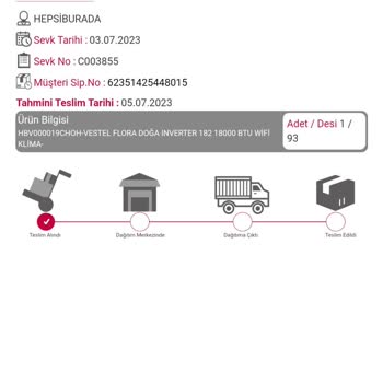 Horoz Lojistik Belirtilen Tarihlerde Gerçekleşmeyen Teslimat Sorunu.