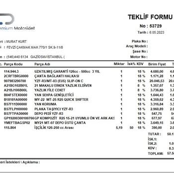 Yamaha Ekstraları İade Etmeye Çalışıyor
