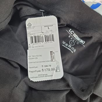 LC Waikiki Ürün Etiket Ve Fişteki Fiyat Farkı
