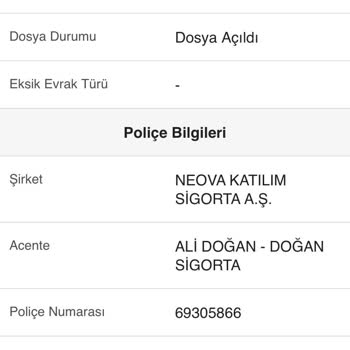 Neova Sigorta DASK Hasar Ödemesini Yapmıyor.!