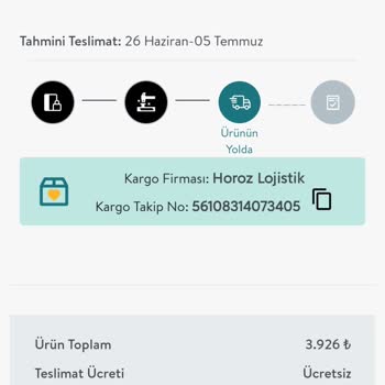 Vivense Bir Türlü Gelmeyen Ürün