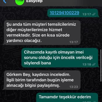 EasyCep Kayıtsız IMEI Ve Mağduriyeti