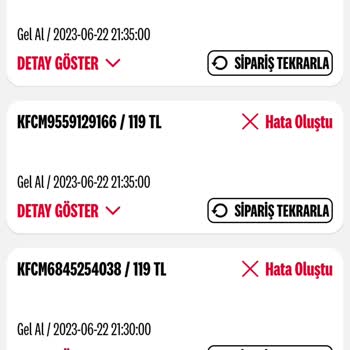 KFC Ücret İadesi Ve Uygulama Hatası!