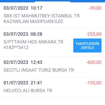 Epttavm HGS Hesaba Geçmeyen Ödeme