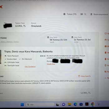 Odamax Rezervasyon Hatası