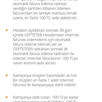Çifte Kazandıran CepteTeb Davet Kampanyası 100 TL İade