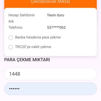 Sdxtp Hesabımdaki Parayı Çekemedim