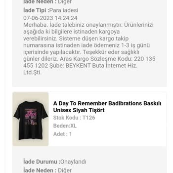 Maymuun Para İadesi Alamadım