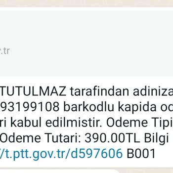 Su Butik - Seda Tutulmaz Seda Tutulmaz Tarafından Benimle Uyuşmayan 390 TL'lik Sipariş Mesajı