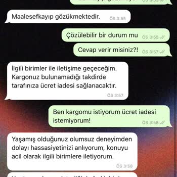 Zara Kargomu Bana Ulaştırmadılar