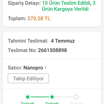 Trendyol Sipariş Problemi