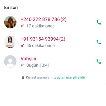 WhatsApp Yabancı Ülke Telefon Numaralarından Gelen WhatsApp Araması