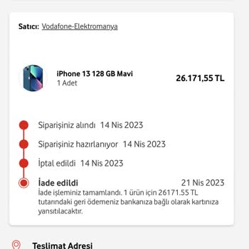Elektromanya.com İptal Edilen Cep Telefonu