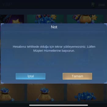 Mobile Legends Elmas Güvenlik Sorunu Nedeniyle Yüklenmiyor