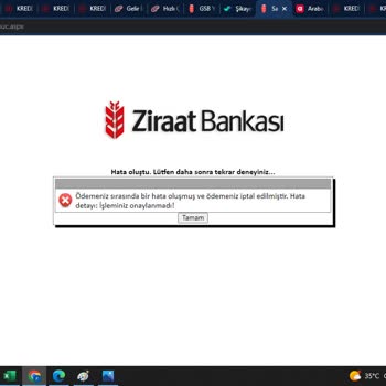 Ziraat Bankası Ziraat B. KYK Ödeme Sitesini Kapattı. Kredi Kartı İle Ödenmesin Diye