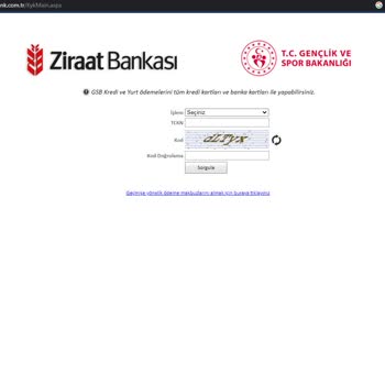 Ziraat Bankası Ziraat B. KYK Ödeme Sitesini Kapattı. Kredi Kartı İle Ödenmesin Diye