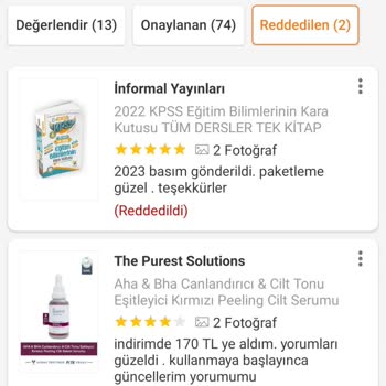 Trendyol Yorumlarım Sürekli Reddediliyor