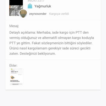 Gardrops İade Problemi Yaşıyorum