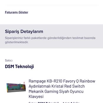 Teknosa Kargoya Verilmeyen Siparişim!