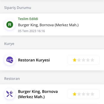 Burger King Sipariş Teslim Yalanı
